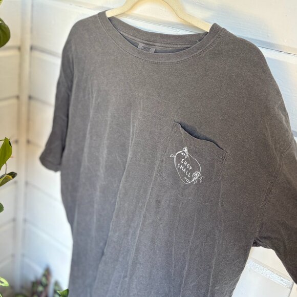 Shop Small Comfort Colors Pocket Tee - Picture 8 of 8